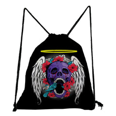 Women Backpack Shoes Bags Travel Halloween Candy Gift Drawstring Pocket