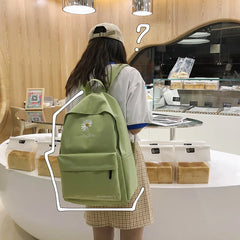 Female Daisy Backpack Teen Girls School Bag Nylon Travel Students Backpack
