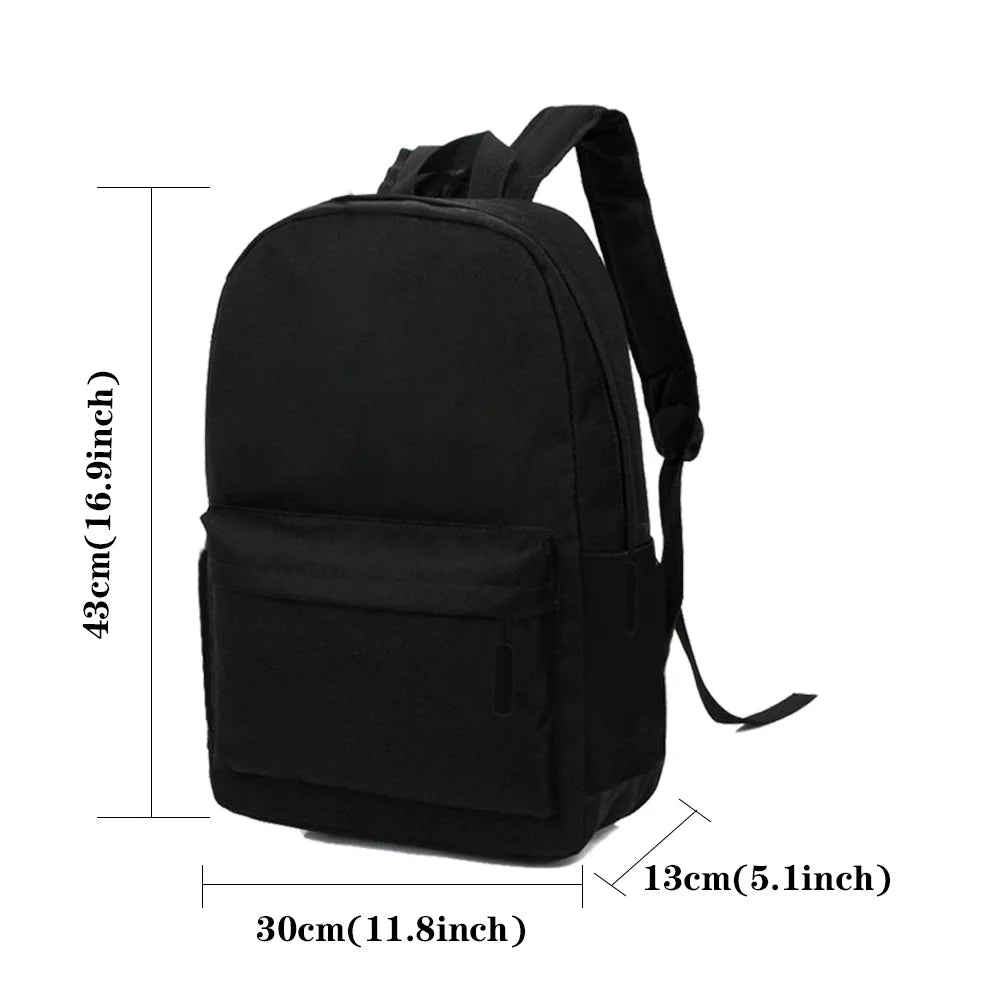26 Letters Harajuku Unisex School Female Backpack