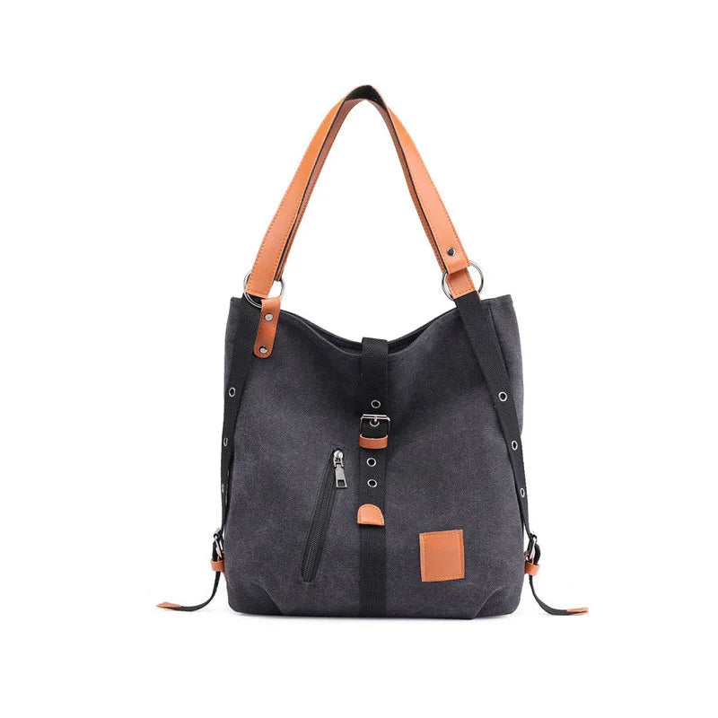 Vintage Canvas Tote Bag Large Capacity Handbag