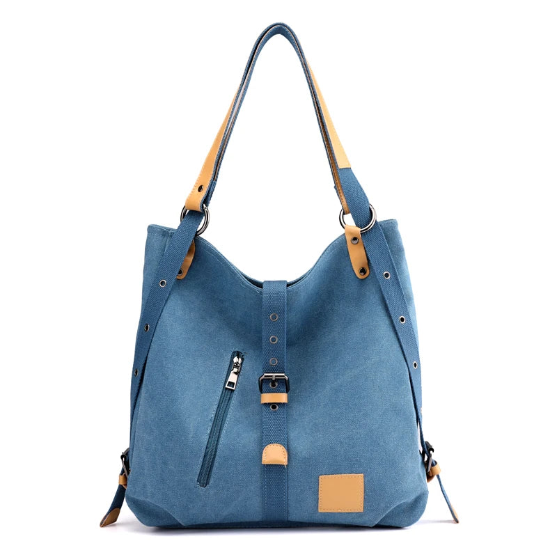 Vintage Canvas Tote Bag Large Capacity Handbag