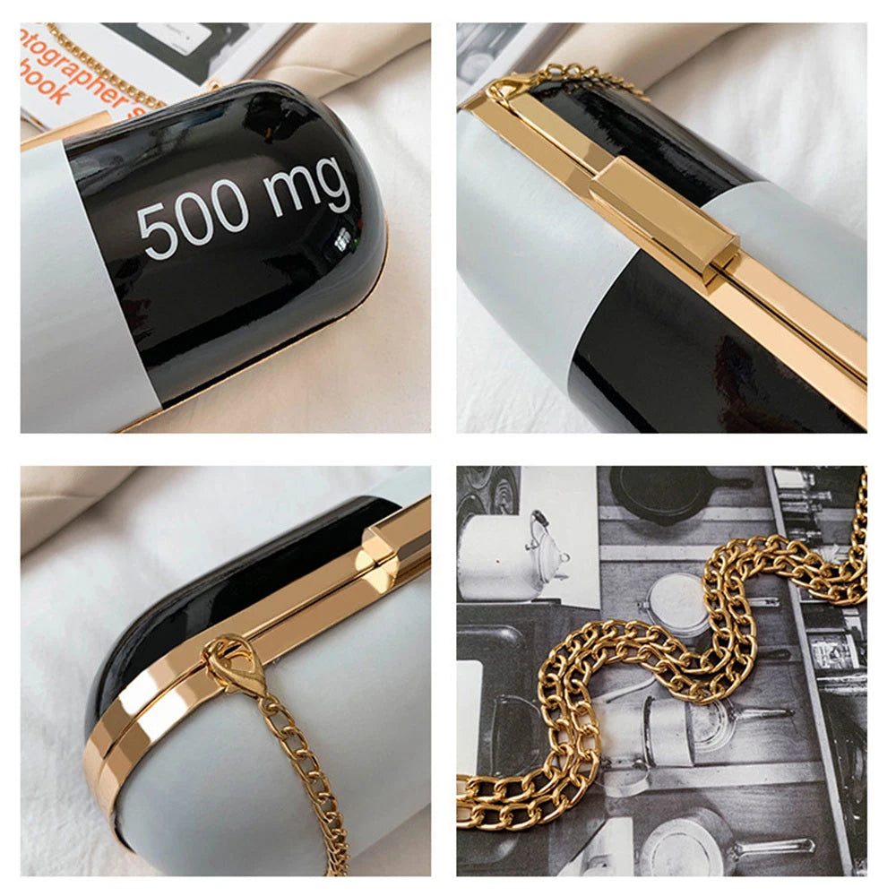 Women Crossbody Bag Novelty Shoulder Purse Clutch Pill Bag