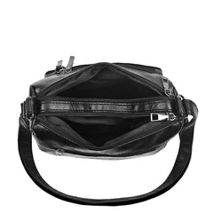 Middle Aged Women's Rivet Shoulder Bag PU Leather Hobos Messenger