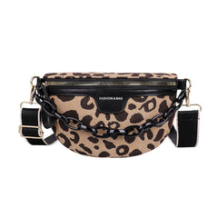 Leopard Pattern Crossbody Chest Bag Vacation Fanny Pack
