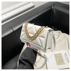 Women Small Square Crossbody Bag Chain Handbag Purse