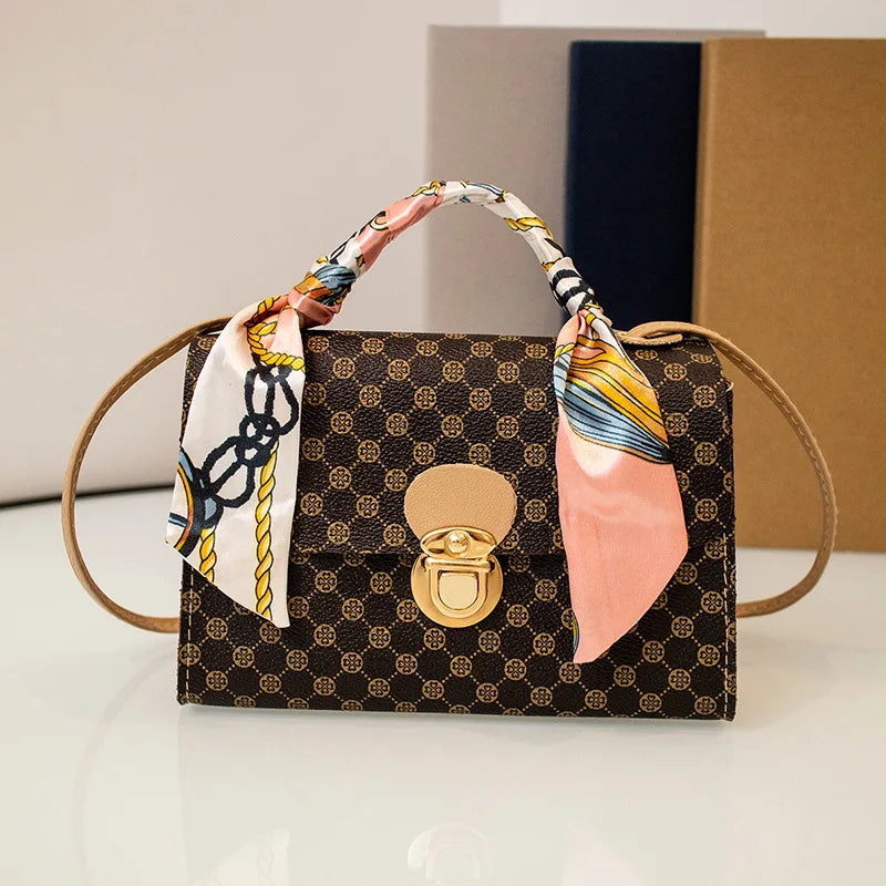 Small Diamond Square Crossbody Messenger Bag for Women
