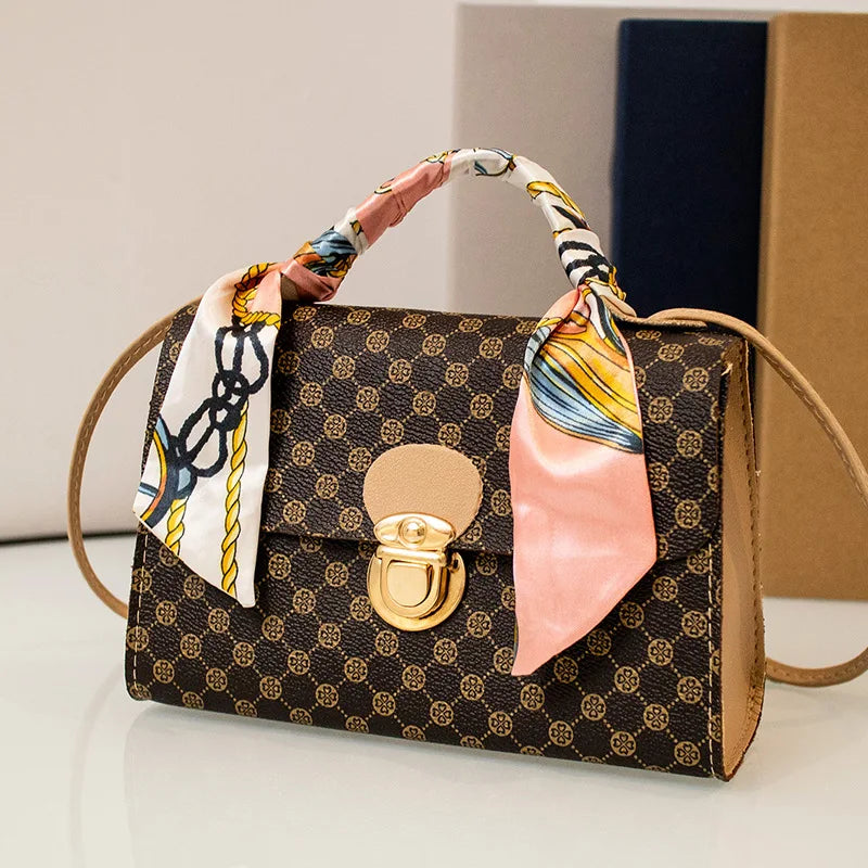 Small Diamond Square Crossbody Messenger Bag for Women