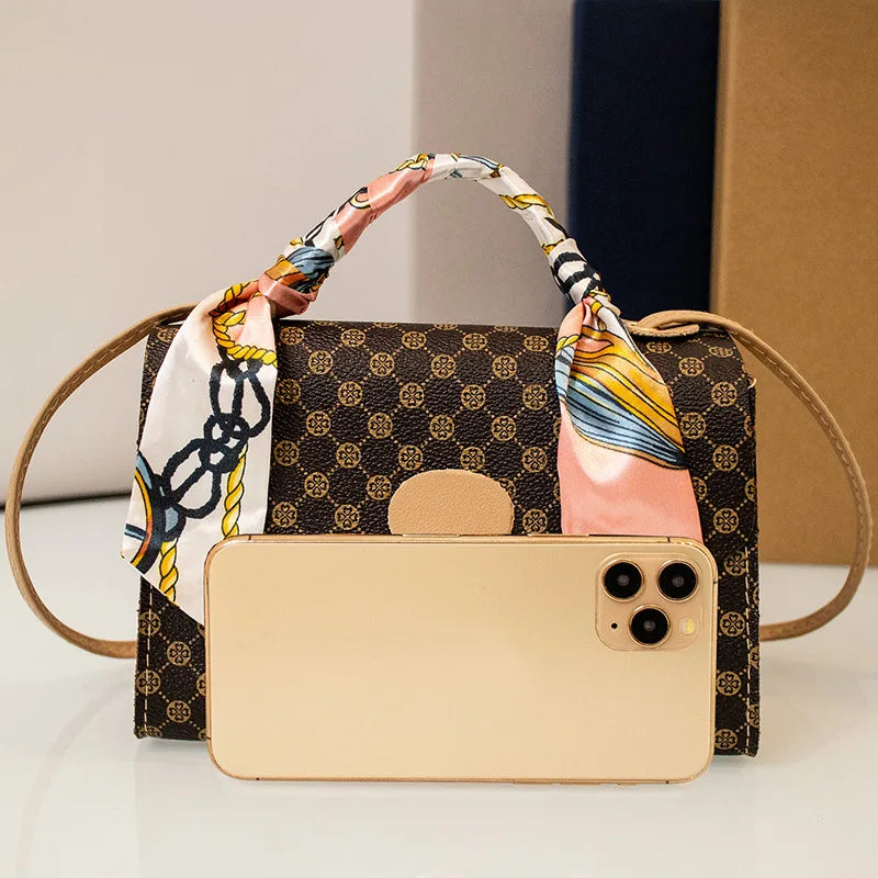 Small Diamond Square Crossbody Messenger Bag for Women