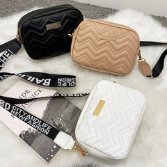 Embroidered Small Square Shoulder Messenger Crossbody Bag