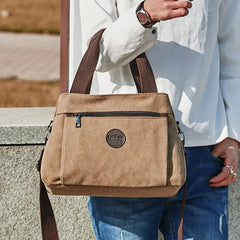 Canvas Crossbody Bag for Women Big Shoulder Tote