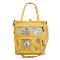 Korea Japan Canvas Backpack School Bag Shoulder Messenger Handbag
