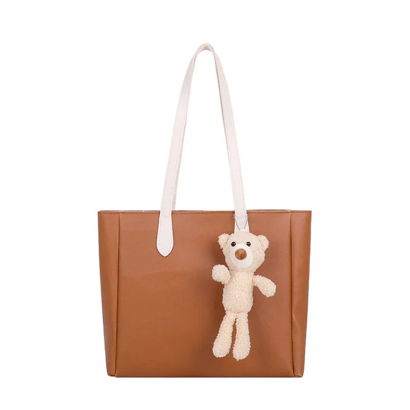 Retro Tote Shoulder Bag Large-capacity Handbag Casual Style