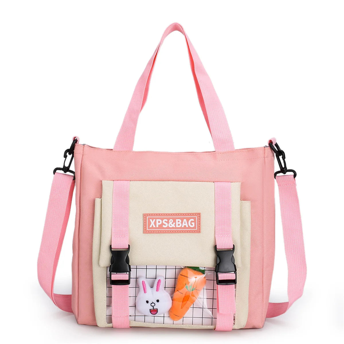 Canvas Shoulder Bag for College Student School Girls