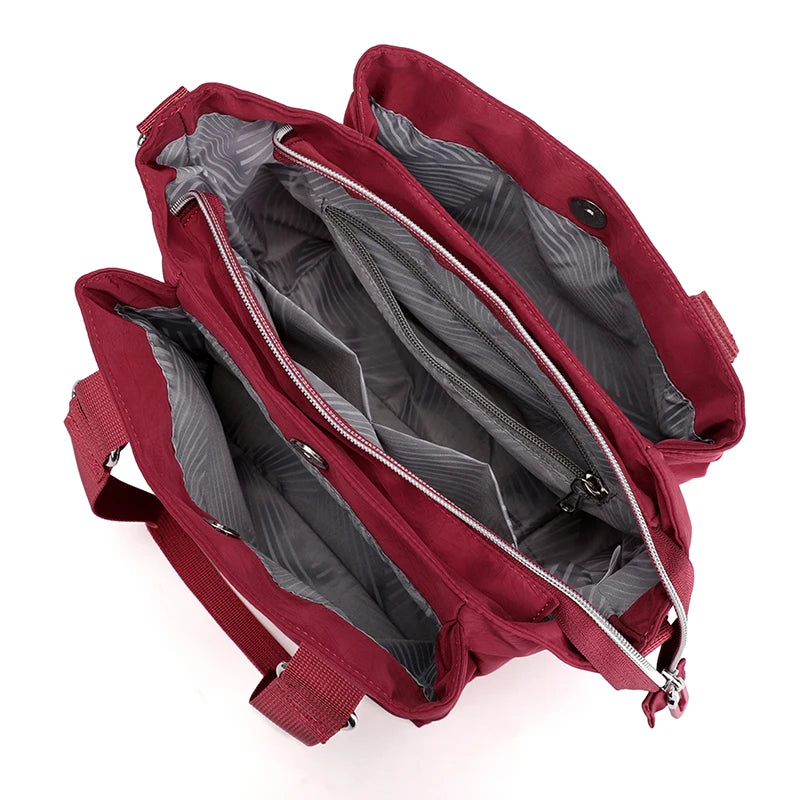 Women Casual Nylon Large Capacity Waterproof Shoulder Bag