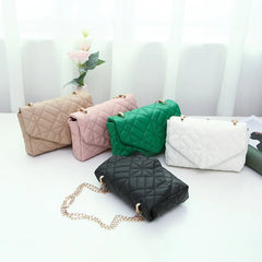 Women Chain Crossbody Bag Square Small Messenger Shoulder Mini Bag