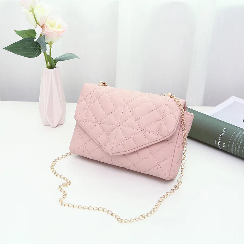 Women Chain Crossbody Bag Square Small Messenger Shoulder Mini Bag