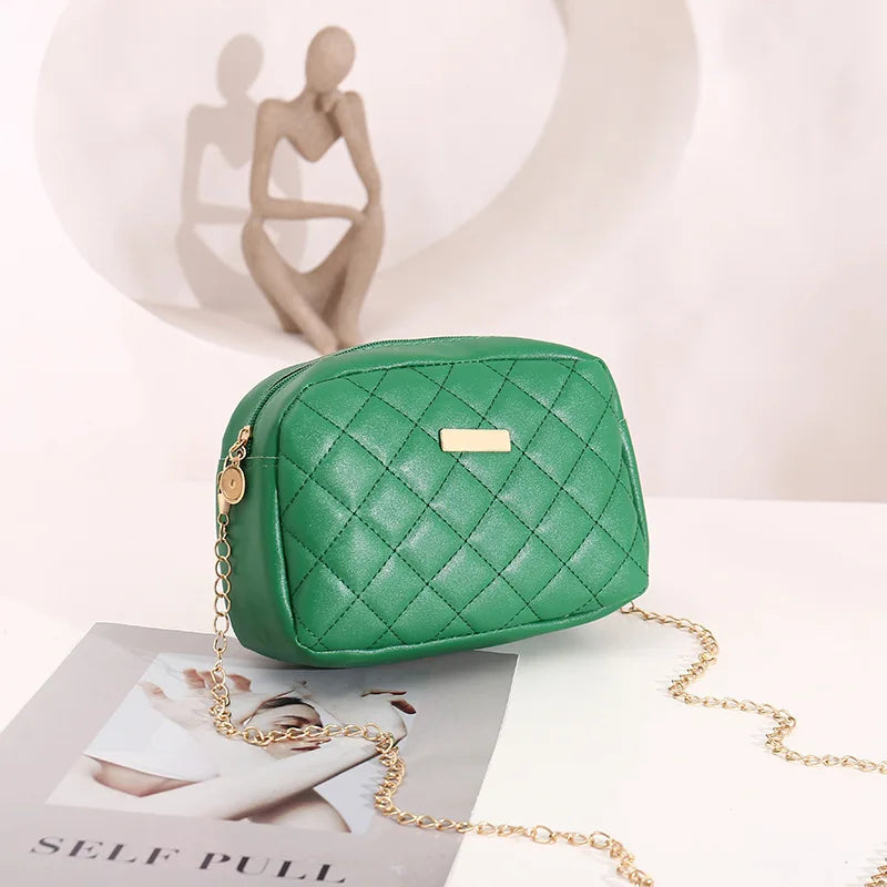 Diamond Embroidered Chain Shoulder Bag Crossbody Small Bag