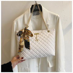 Embroidered Chain Bag Large-capacity Messenger Tote Bag