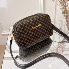 Women Crossbody Bag Small Square PU Leather Casual Shoulder Bag