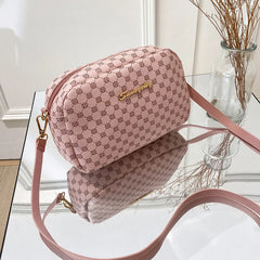 Women Crossbody Bag Small Square PU Leather Casual Shoulder Bag