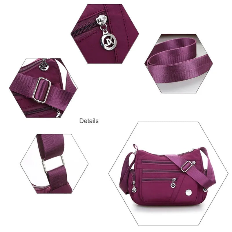 Women Bag Nylon Waterproof Messenger Bags For Lady Crossbody Shoulder Bag