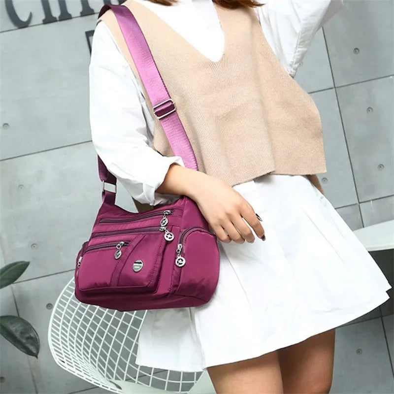 Women Bag Nylon Waterproof Messenger Bags For Lady Crossbody Shoulder Bag