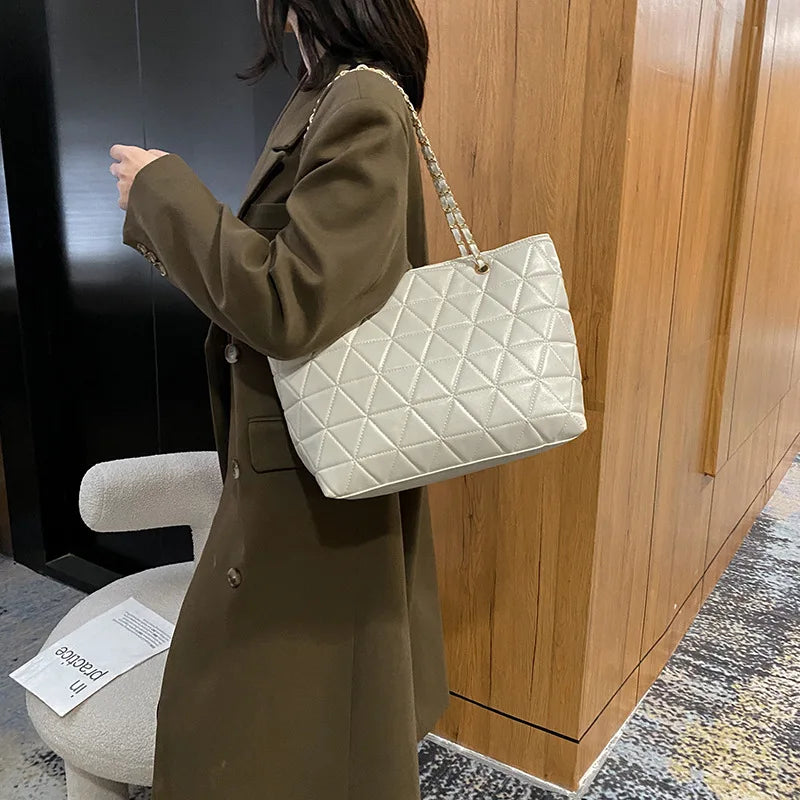 Large-capacity PU Leather Women's Shoulder Bag