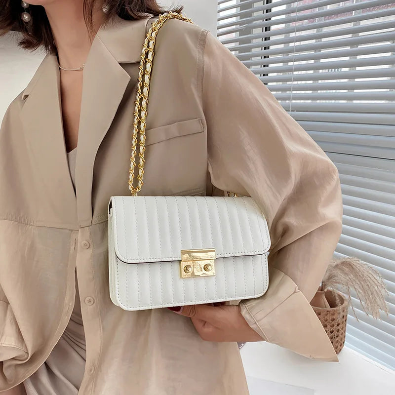 Women Rhombic Chain Shoulder Messenger Crossbody Small Bag