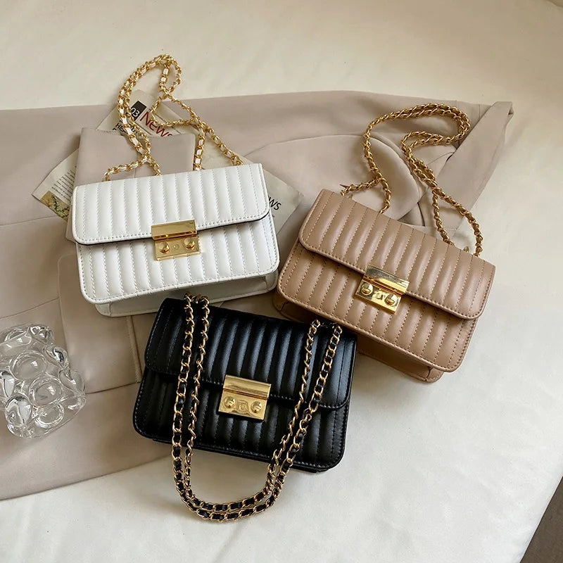 Women Rhombic Chain Shoulder Messenger Crossbody Small Bag