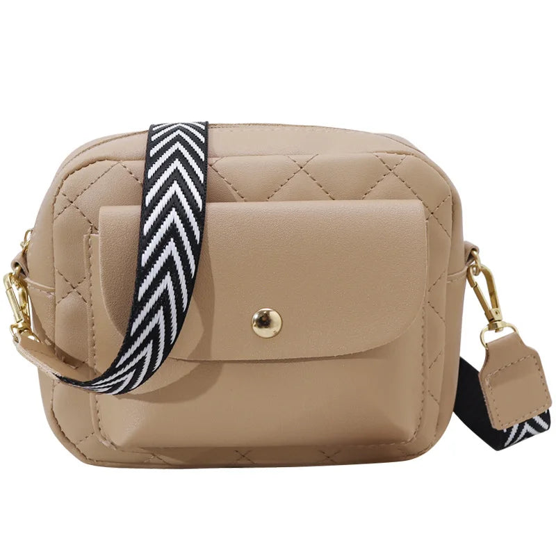 Women Small Square Bag Rhombus Shoulder Messenger Crossbody Handbag