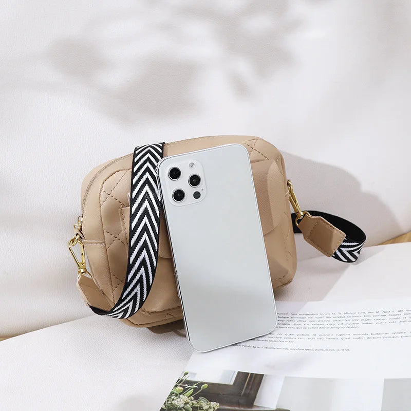 Women Small Square Bag Rhombus Shoulder Messenger Crossbody Handbag