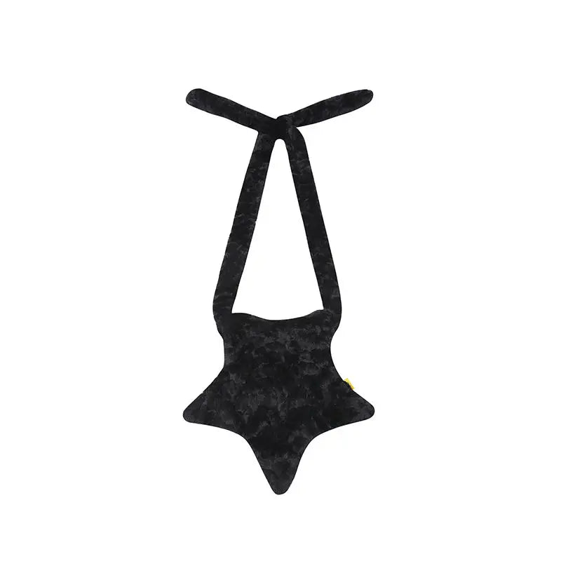 Star Shape Shoulder Bag Crossbody with DIY Strap Street Style Girls Bag