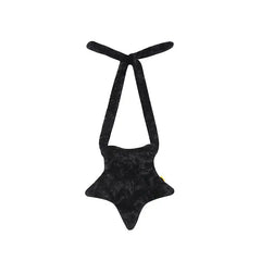 Star Shape Shoulder Bag Crossbody with DIY Strap Street Style Girls Bag