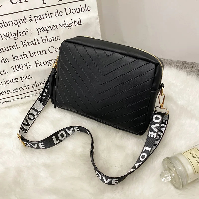 Women Tassel Shoulder Crossbody Bag Casual Small Messenger Purse Clutch Bag