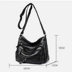 Women Bags Shoulder Bags Vintage Hobo Bag Soft PU Leather Crossbody Handbag