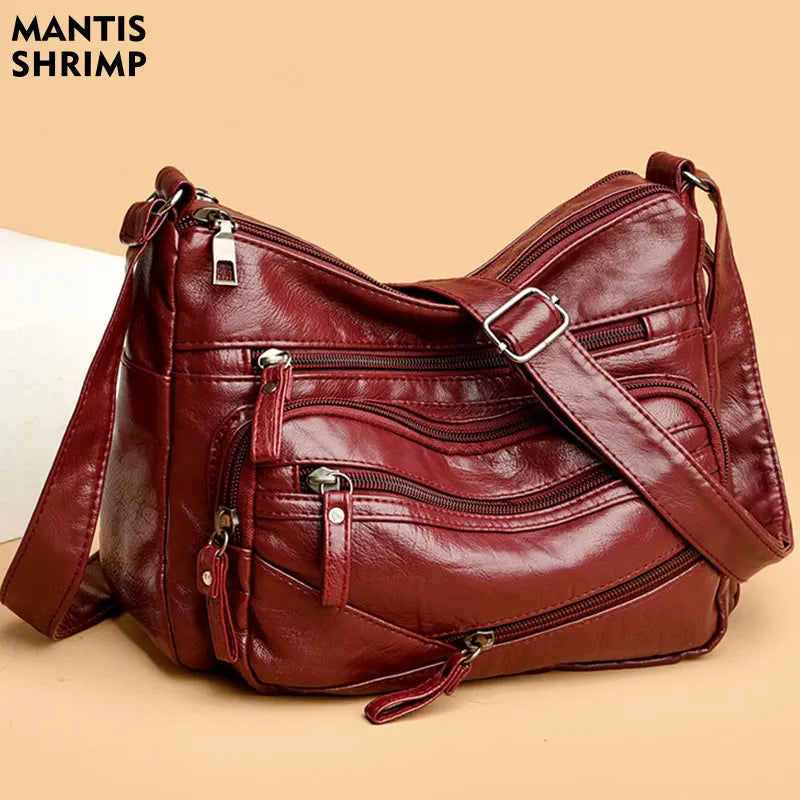 Women Bags Shoulder Bags Vintage Hobo Bag Soft PU Leather Crossbody Handbag