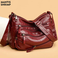 Women Bags Shoulder Bags Vintage Hobo Bag Soft PU Leather Crossbody Handbag