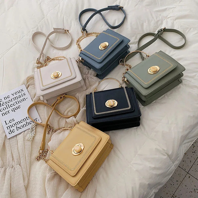 Women Bags PU Leather Handbags Ladies Messenger Crossbody Bag