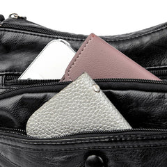 Vintage Shoulder Bags Soft PU Leather Hobos Crossbody Handbag