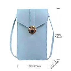Women PU Leather Wallet Crossbody Bag Golden Flower Print Handbag