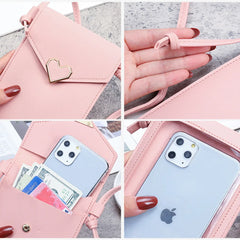 Personalized Name Touch Screen Cell Phone Purse Crossbody Shoulder Bag