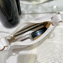 Retro Mini PU Armpit Shoulder Bag Clutch Hobos Chain Purse Handbag