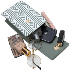 Women Soft Leather Wallets Phone Purse Crossbody Handbag