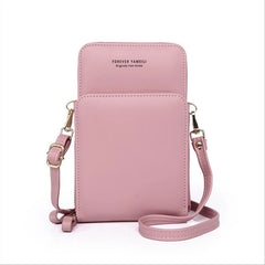 Women's Soft Leather Cell Phone Purse Crossbody Handbag