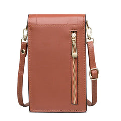 Soft Leather Wallets Cell Phone Purse Crossbody Strap Handbag