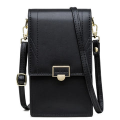 Soft Leather Wallets Cell Phone Purse Crossbody Strap Handbag