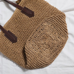 Boho Handbag Summer Straw Bags Large Capacity Shoulder Tote
