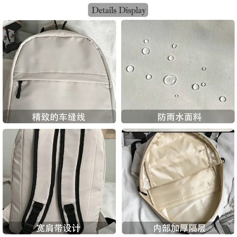 Harajuku Ulzzang College School Backpacks for Women Men