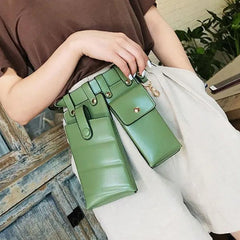 Women Leather Fanny Pack Belt Bag Waterproof Waist Pack