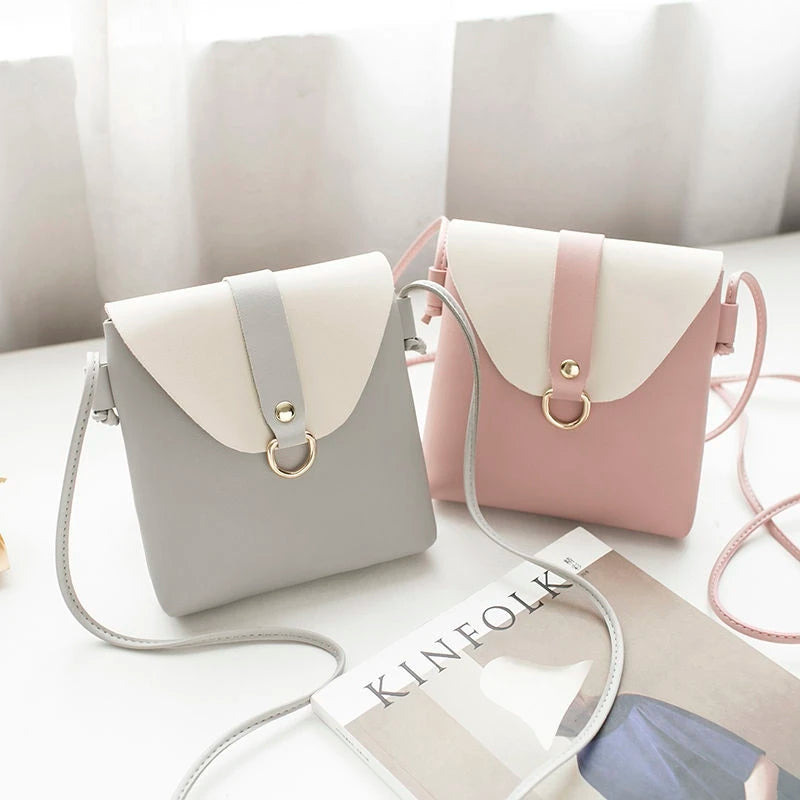 Sweet Women Lock Shoulder Bag Quilted Small Clutch Handbag